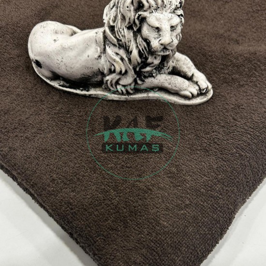 Pamuklu Havlu Kumaş | Kahverengi