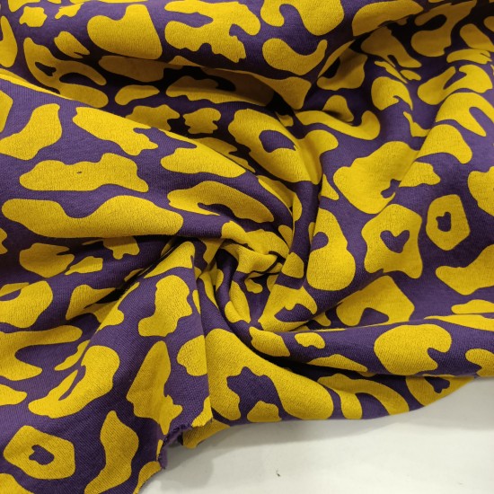 3 İplik Baskılı Kumaş | Mor 3 İplik Baskılı Kumaş | Mor