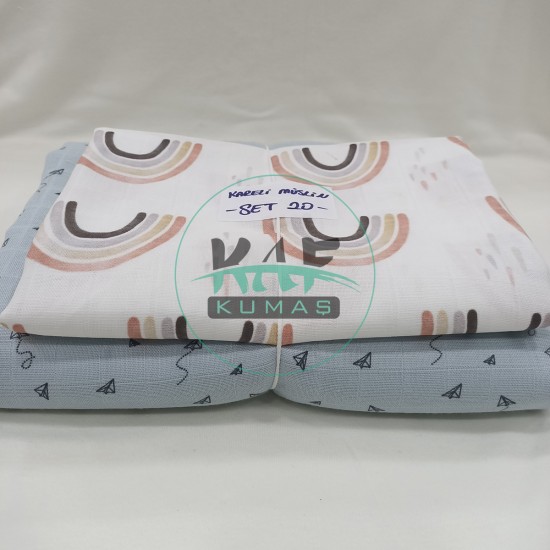 Kareli Müslin Kumaş | Set 20