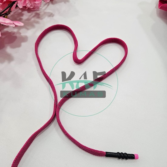 Özel Uçlamalı 134 cm Fuşya Kordon Bağcık | Sweatshirt-Eşofman İpi 1 Adet