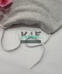 Şeffaf Uçlamalı 138 cm Gri Kordon Bağcık | Sweatshirt-Eşofman İpi 1 Adet