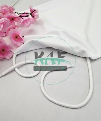 Şeffaf Uçlamalı 140 cm Beyaz Kordon Bağcık | Sweatshirt-Eşofman İpi 1 Adet