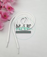 Şeffaf Uçlamalı 140 cm Beyaz Kordon Bağcık | Sweatshirt-Eşofman İpi 1 Adet