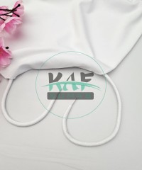 Şeffaf Uçlamalı 86 cm Beyaz Kordon Bağcık | Çocuk Sweatshirt-Eşofman İpi 1 Adet