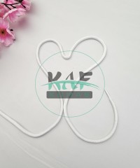 Şeffaf Uçlamalı 86 cm Beyaz Kordon Bağcık | Çocuk Sweatshirt-Eşofman İpi 1 Adet