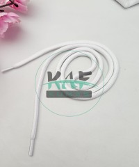 Şeffaf Uçlamalı 97 cm Beyaz Kordon Bağcık | Çocuk Sweatshirt-Eşofman İpi 1 Adet