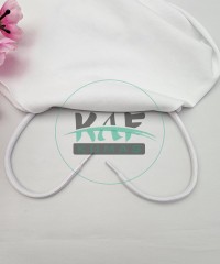 Şeffaf Uçlamalı 97 cm Beyaz Kordon Bağcık | Çocuk Sweatshirt-Eşofman İpi 1 Adet