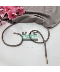 Özel Gümüş Renk Uçlamalı 120 cm Kil Kordon Bağcık | Sweatshirt-Eşofman İpi 1 Adet