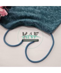 Özel Gümüş Renk Uçlamalı 125 cm İndigo Kordon Bağcık | Sweatshirt-Eşofman İpi 1 Adet