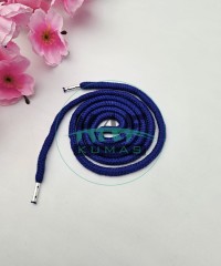 Özel Gümüş Renk Uçlamalı 125 cm Saks Mavi Kordon Bağcık | Sweatshirt-Eşofman İpi 1 Adet