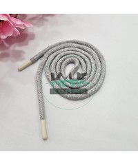 Özel Uçlamalı 115 cm Gri Kordon Bağcık | Sweatshirt-Eşofman İpi 1 Adet