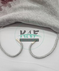 Özel Uçlamalı 115 cm Gri Kordon Bağcık | Sweatshirt-Eşofman İpi 1 Adet