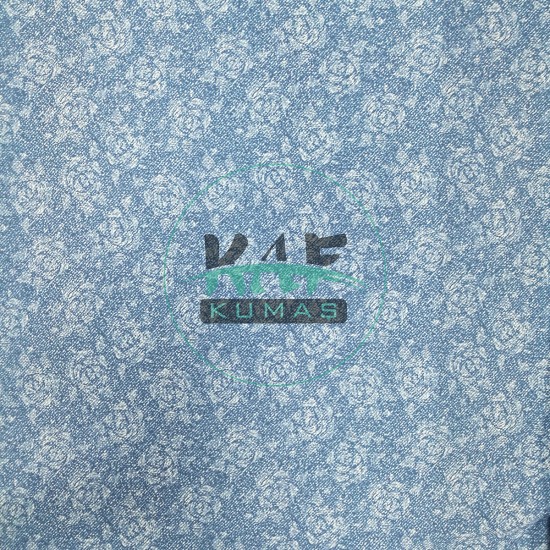 Likralı Dokuma Kumaş | Denim Gül Likralı Dokuma Kumaş | Denim Gül