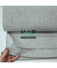 Pamuklu Ribana Kumaş | Gri Melanj Pamuklu Ribana Kumaş | Gri Melanj
