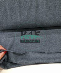 Pamuklu Ribana Kumaş | Mavi Melanj