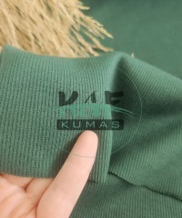 Penye Üstü Fırçalı Ribana Kumaş | Nefti Yeşili Penye Üstü Fırçalı Ribana Kumaş | Nefti Yeşili