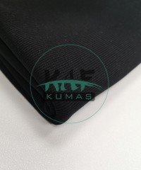Penye Ribana Kumaş | Kumaş Eni: 50 cm tüp | Siyah Penye Ribana Kumaş | Kumaş Eni: 50 cm tüp | Siyah