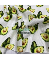 Avokado Desenli Kaşkorse Kumaş Avokado Desenli Kaşkorse Kumaş