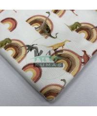 Dinozor Desenli Kaşkorse Kumaş Dinozor Desenli Kaşkorse Kumaş