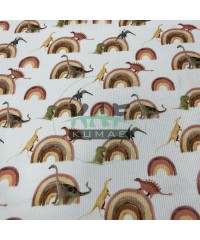 Dinozor Desenli Kaşkorse Kumaş Dinozor Desenli Kaşkorse Kumaş