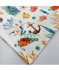 Okyanus Desenli Kaşkorse Kumaş Okyanus Desenli Kaşkorse Kumaş