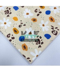 Papatya Desenli Kaşkorse Kumaş