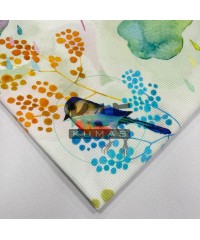 Serçe Desenli Desenli Kaşkorse Kumaş