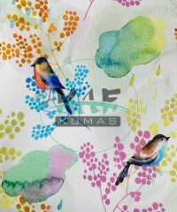 Serçe Desenli Desenli Kaşkorse Kumaş