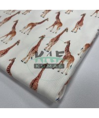 Zürafa Desenli Kaşkorse Kumaş