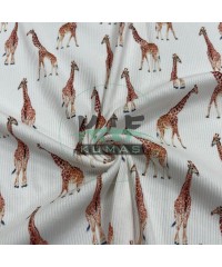 Zürafa Desenli Kaşkorse Kumaş