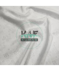 Delikli Ribana Kumaş | 100% Pamuk | Beyaz Kelebek Delikli Ribana Kumaş | 100% Pamuk | Beyaz Kelebek