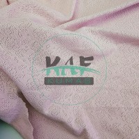 Gül Kurusu Delikli Pointelle Ribana Kumaş | 100% Pamuk | Gül