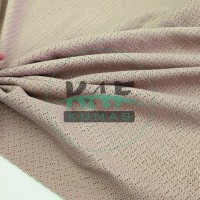 Kahverengi Delikli Pointelle Ribana Kumaş | 100% Pamuk | Çapraz Çizgili