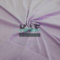 Lavanta Delikli Pointelle Ribana Kumaş | 100% Pamuk | Gül