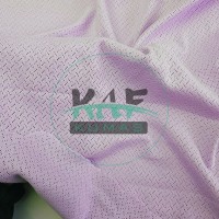 Lavanta Delikli Pointelle Ribana Kumaş | 100% Pamuk | Çapraz Çizgili