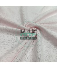 Delikli Pointelle Ribana Kumaş | 100% Pamuk | Pembe Gül Delikli Pointelle Ribana Kumaş | 100% Pamuk | Pembe Gül
