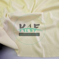 Sarı Delikli Pointelle Ribana Kumaş | 100% Pamuk | Çapraz Çizgili