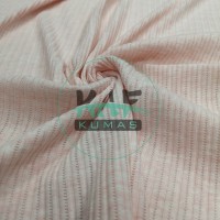 Pamuklu Pointelle Kaşkorse Kumaş | Pembe Melanj Pamuklu Pointelle Kaşkorse Kumaş | Pembe Melanj