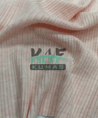 Pamuklu Pointelle Kaşkorse Kumaş | Pembe Melanj Pamuklu Pointelle Kaşkorse Kumaş | Pembe Melanj