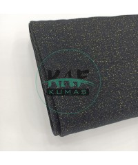 Simli Pamuk Ribana Kumaş | Siyah