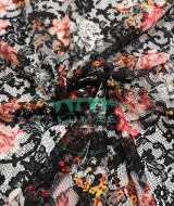 Baskılı Dantel Kumaş