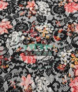 Baskılı Dantel Kumaş