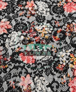Baskılı Dantel Kumaş