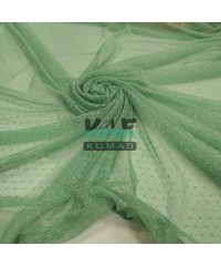 Küçük Puantiyeli Tül Kumaş | Yeşil