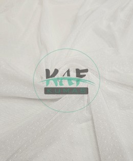 Puantiyeli Tül Kumaş | Beyaz