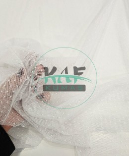 Puantiyeli Tül Kumaş | Beyaz