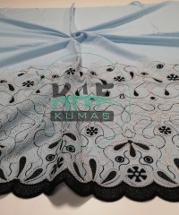 Brodeli (Nakışlı) Pamuk Vual Kumaş | Açık Mavi 17191_2 Brodeli (Nakışlı) Pamuk Vual Kumaş | Açık Mavi 17191_2