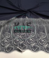 Brode (Nakışlı) Pamuk Vual Kumaş |Lacivert 4884_1