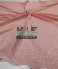 Brode (Nakışlı) Pamuk Vual Kumaş | Pudra 4884_1 Brode (Nakışlı) Pamuk Vual Kumaş | Pudra 4884_1