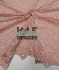 Brode (Nakışlı) Pamuk Vual Kumaş |Pudra 4933 Brode (Nakışlı) Pamuk Vual Kumaş |Pudra 4933